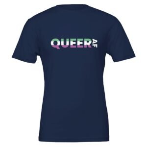 QUEER AF - Crewneck T-shirtQUEER AF – Crewneck T-shirt