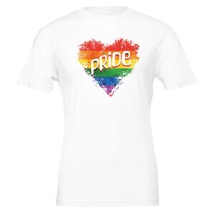 Heart Rainbow Pride -Crewneck T-shirtHeart Rainbow Pride -Crewneck T-shirt